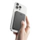 Повербанк портативний акумулятор Power bank XO PR296 Metal Magnetic Fast Charging магнітний 15W 10000 mAh Grey